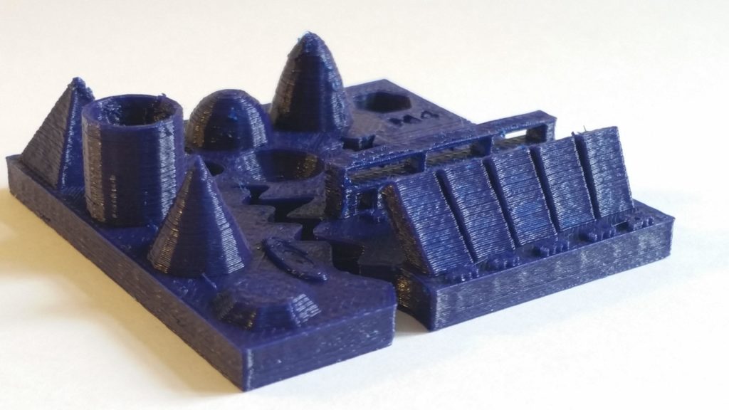 3D Printing Test - Improoved Result - Blue PLA