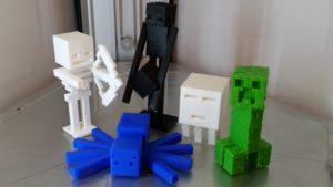 3D Printed Minecraft Mobs