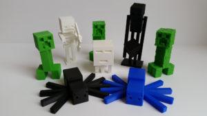 3D Printed Minecraft Mobs