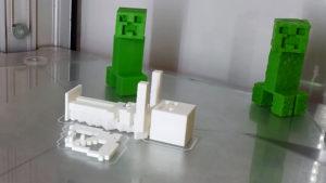 Minecraft 3D Printed Skeleton with Support