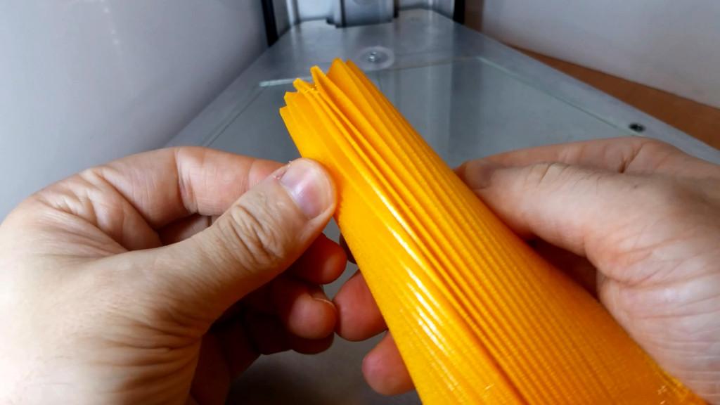 Flexible Filament Review - SainSmart TPU - Upside Down Support Test