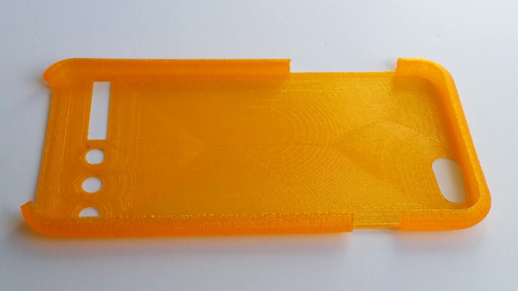 Customized Phone Case 3D Printed In SainSmart Orange TPU