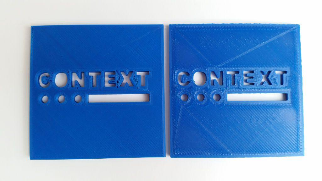 3D Printed Logo - Extrusion Multiplier Fail