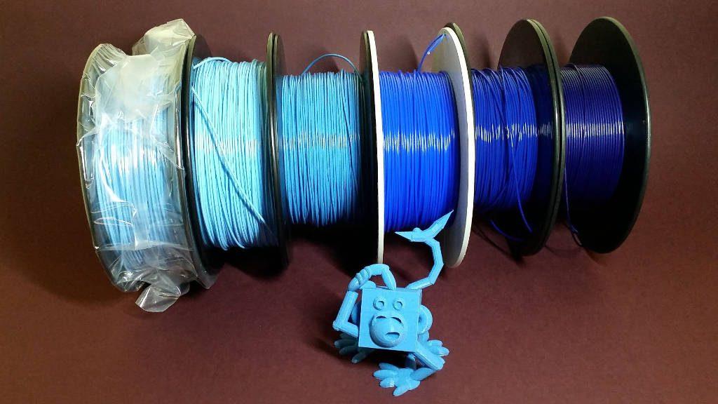 3D Printed Logo - Fifty Shades of Blue