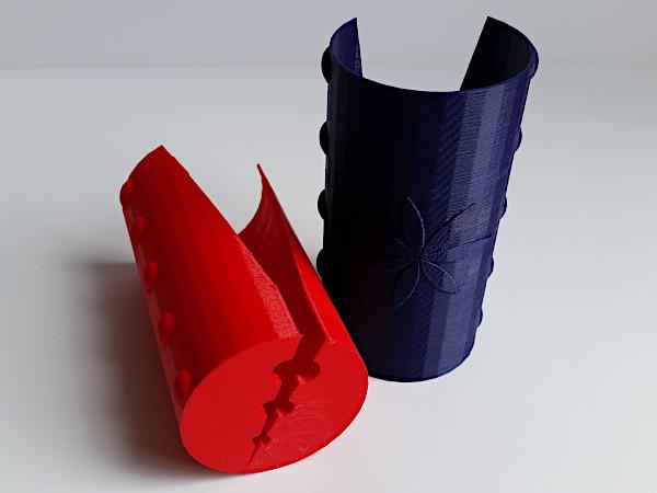 Rose Thorn Removers in Blue and Red PLA