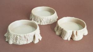 Tree Stump Coasters - 3D Printed in Wood Filament