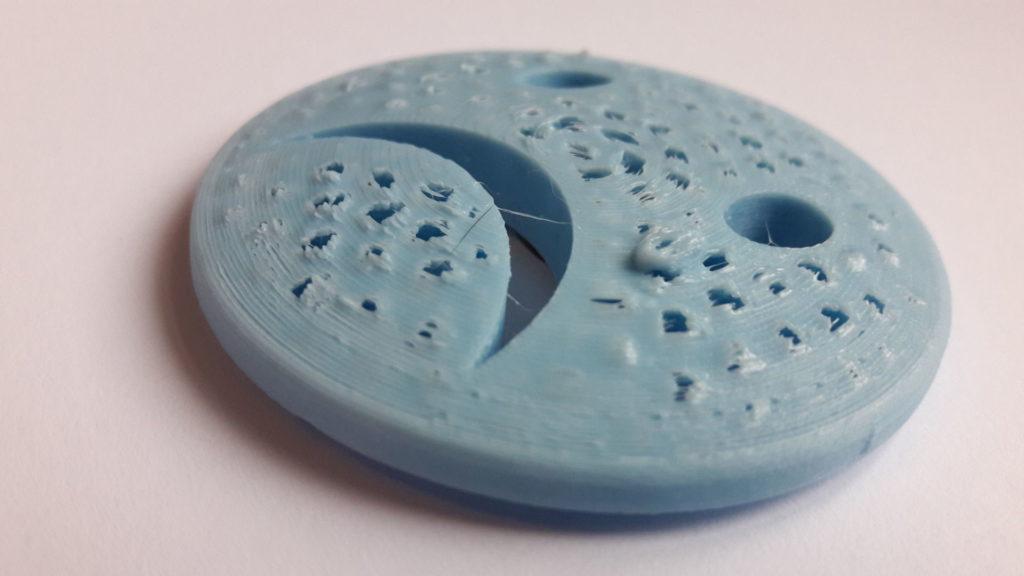 3D Printed Sad Face Chicken Pox Effect