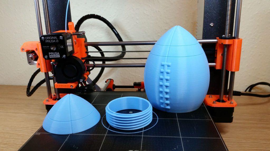 3D Printed American Football by Agustin Flowalistik