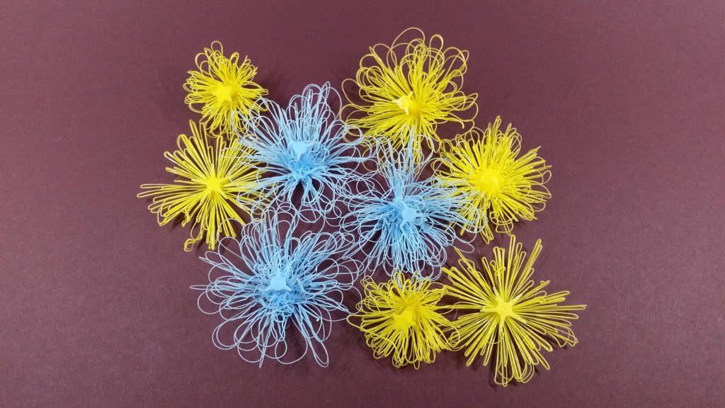 Hairy 3D Prints - Drooloop Flowers - Designed by Mark Peeters