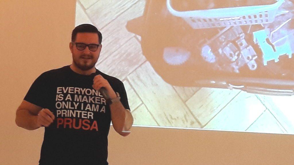 Josef Prusa presenting at DIGICAL Show London