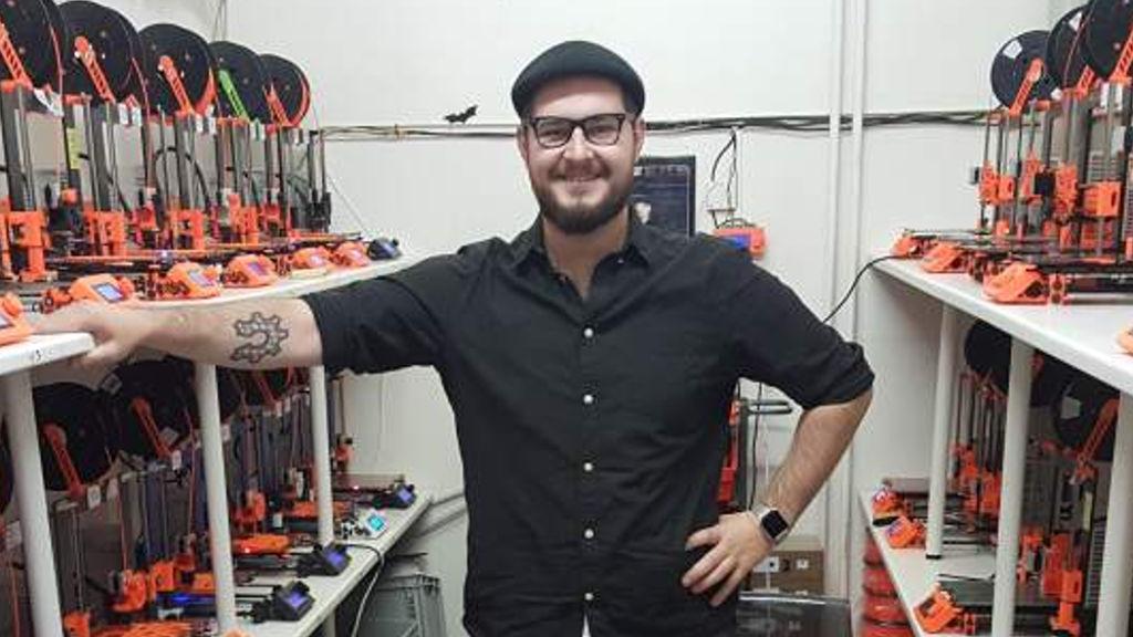 Josef Prusa in His 3D Printer Factory