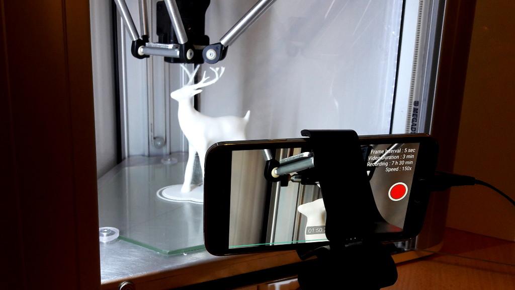 Framelapse in Action - DeltaWasp2040 3D Printing Christmas Deer - 12 Hour Time-laspe