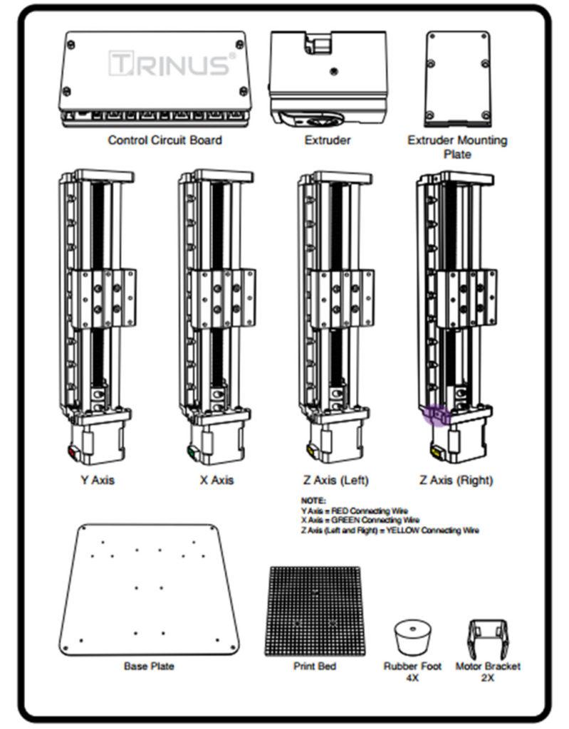 Kodama Trinus 3D Printer Official Kit