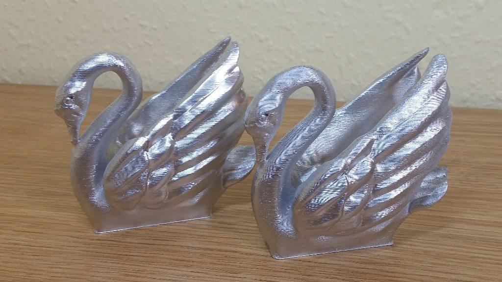 Odile The Swan - After - Silver Spray Paint