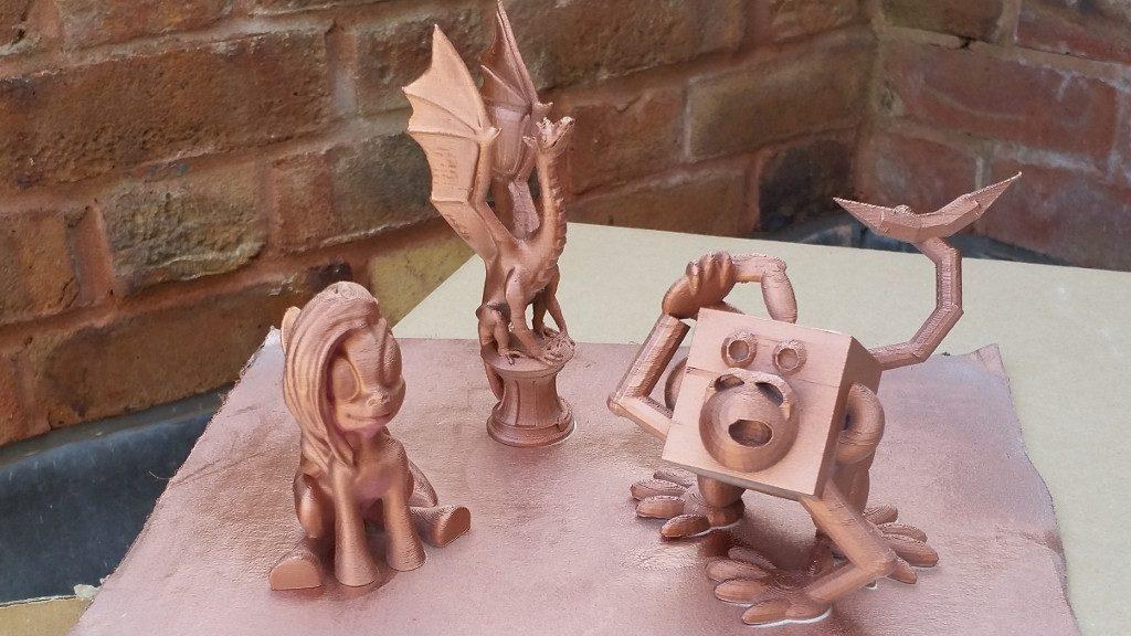 Pegasus, 3dblockzoo Monkey, Arya - In Process - Bronze Spray Paint