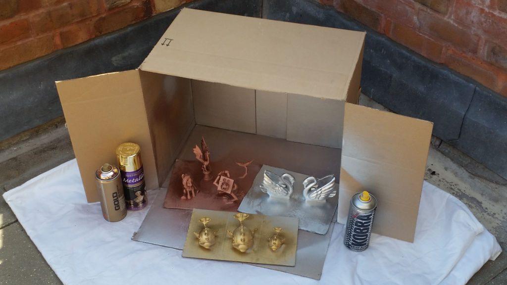 Spray Painting 3D Printed Models Gallery - Workshop - Box