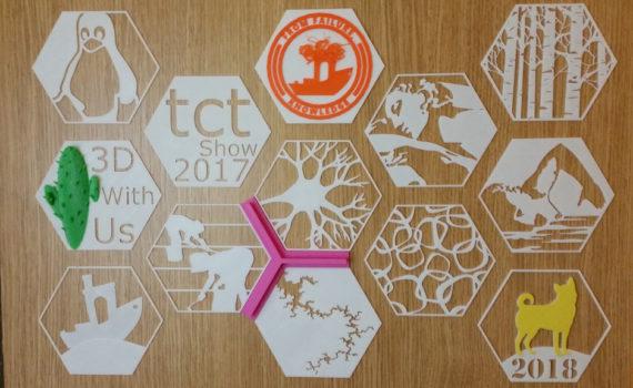 3D Printed Hexagons - Themed Collection Mural