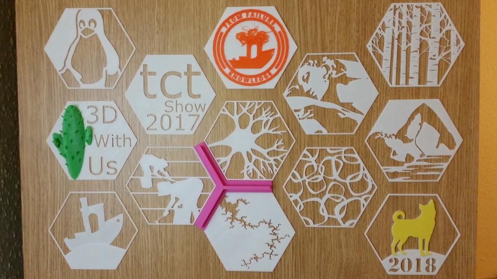 3D Printed Hexagons - Themed Collection Mural