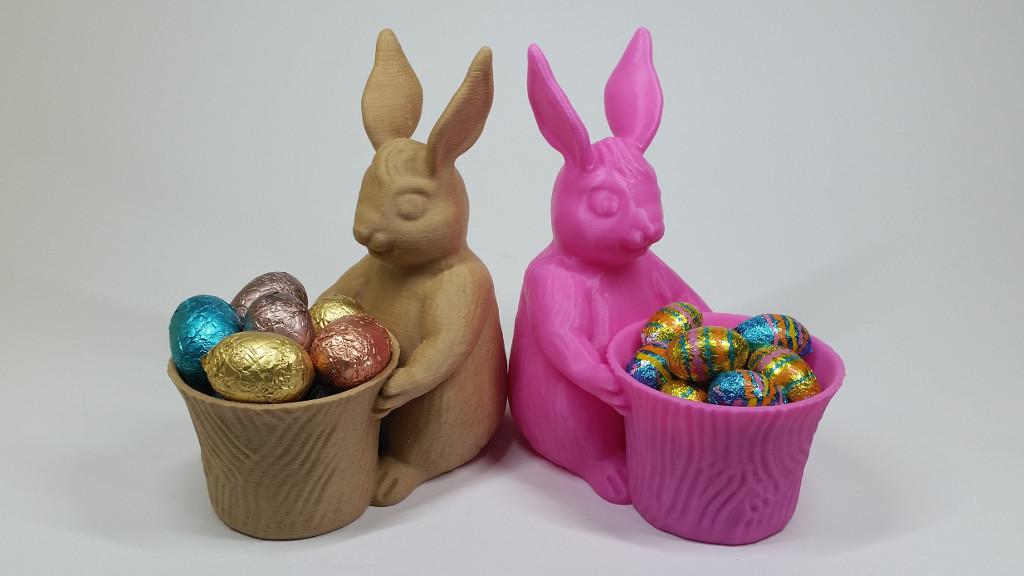 Easter Bunny Themed Toy Planter Pot