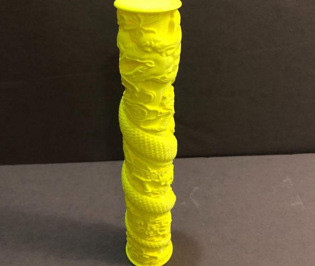 Dragon Wrapped Column - Yellow PLA