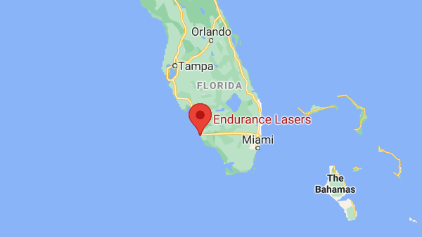 Endurance Lasers Office on a Google Map