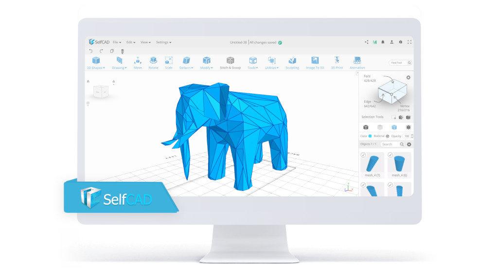 SelfCAD - 3D Design Software for 3D Printing
