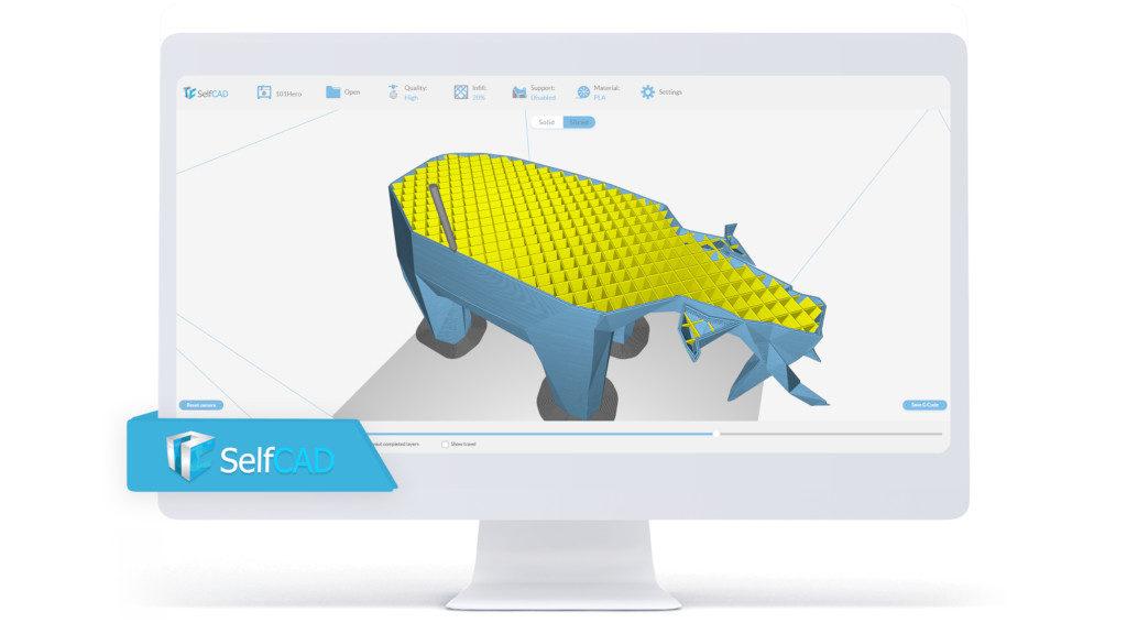 SelfCAD - Slice Your Model For a G-code