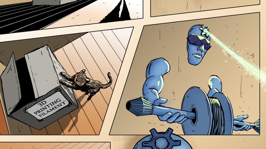 3D Printing Guardian Comic Strip - Present Day