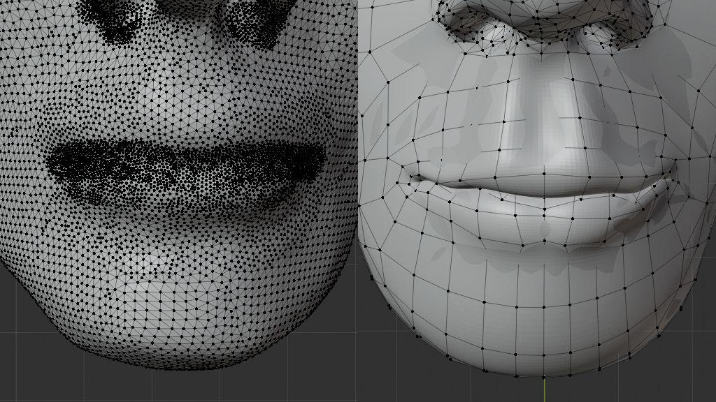 Lip Sync - Before After - Mesh Editing in Blender 2.8