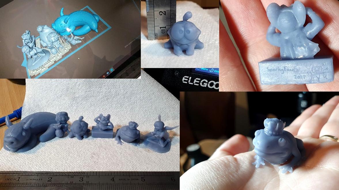 Elegoo Mars Pro 3D Prints and ChituBox Software