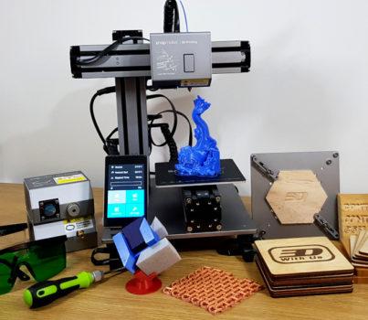 Snapmaker 3-in-1 3D Printer 爱有声小说网 Laser Engraver Cutter Unboxing Review