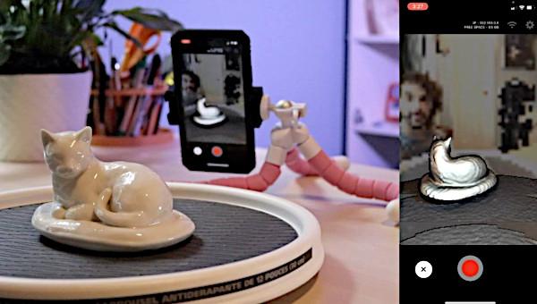 Scandy Pro uses the iPhone FaceID camera to porin28 a 3D scan - 3D Scanner App