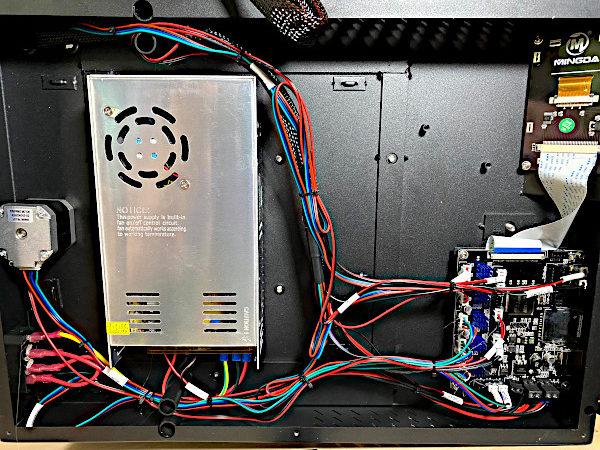 Inside Mingda D2 3D Printer