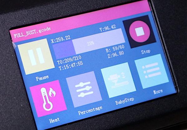 Color Touchscreen User Interface