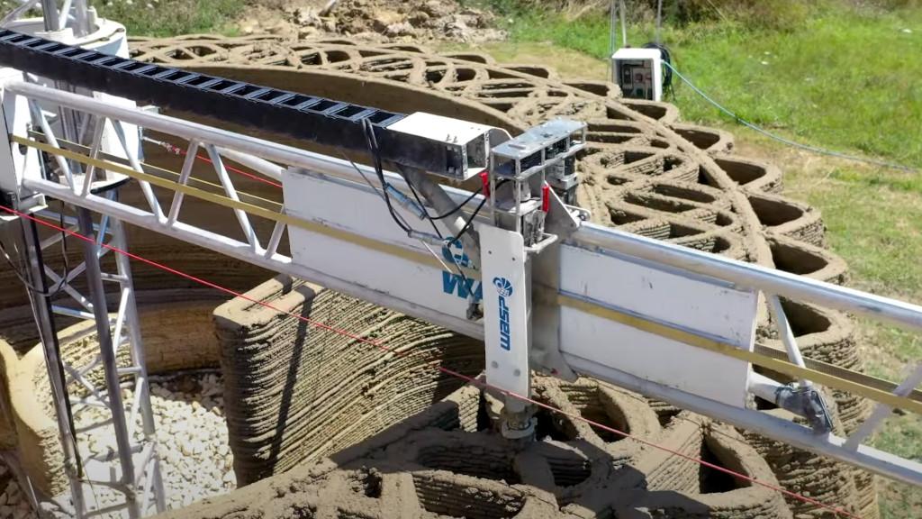 Crane WASP 3D Printer in Action
