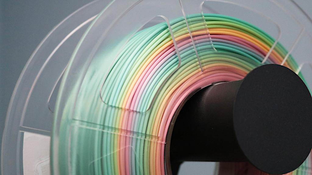 Rainbow Filament on the Spool
