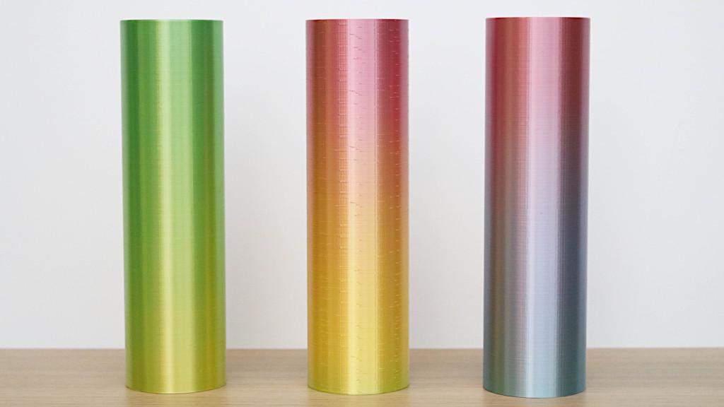 Rainbow Silk PLA - Transition Test Cylinders