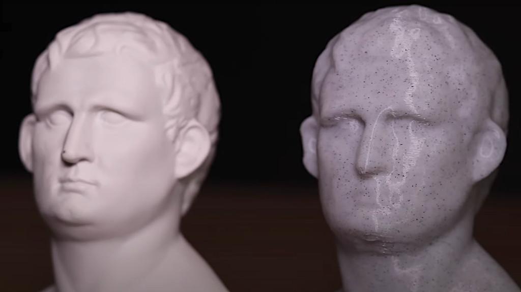 3D Scanner Review - Original sculpture and printed copy