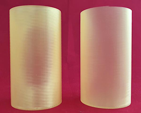 Layer (Extrusion) width comparison - 1.0mm vs 0.4mm