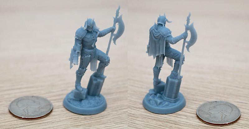 Miniature in Anycubic Plant-Based Grey Resin