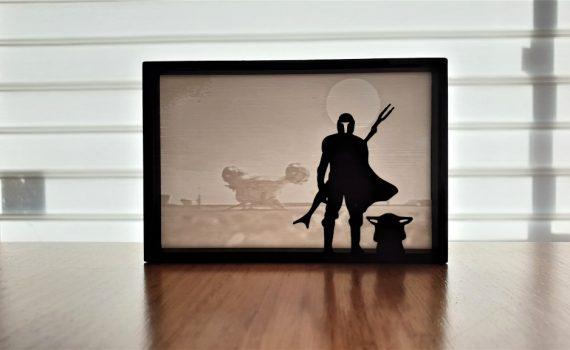 Creating 3D Printed Silhouette Art - Mandalorian Theme