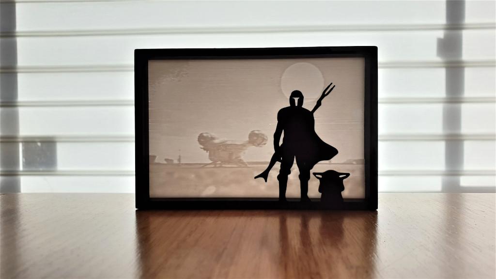 Creating 3D Printed Silhouette Art - Mandalorian Theme
