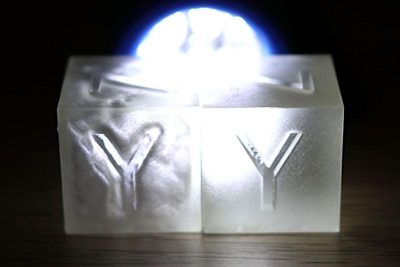Hollow vs Solid Cubes - 3D Printed in Clear Resin