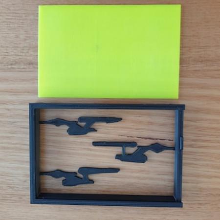 Separate frame and backplate