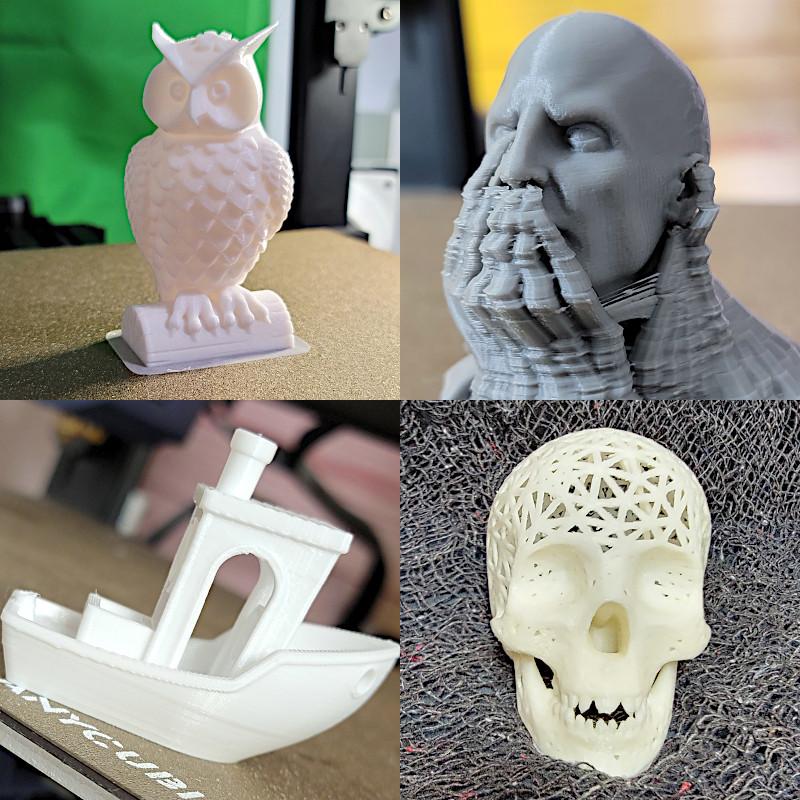 Test Models 3D Printed on Anycubic Vyper