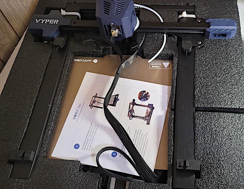 Vyper Unboxing - Gantry, Extruder and Print Bed Sheet