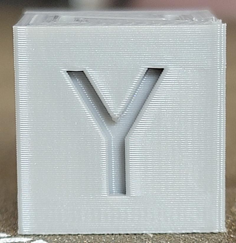 XYZ Cube 3D Printed in PETG