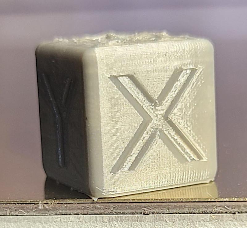 XYZ Cube 3D Printed in TPU