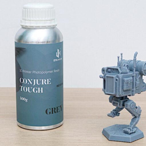 Bottle & 3D Model - Conjure Tough Grey Resin Review