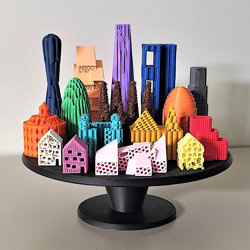 Infill City - Art from 3D Printed Infill Patterns